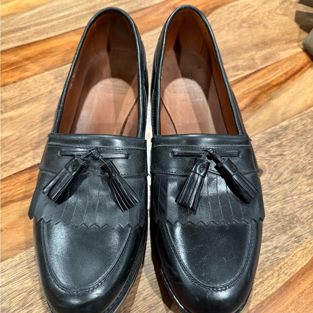 Allen Edmonds Black Leather Slip-On Loafers